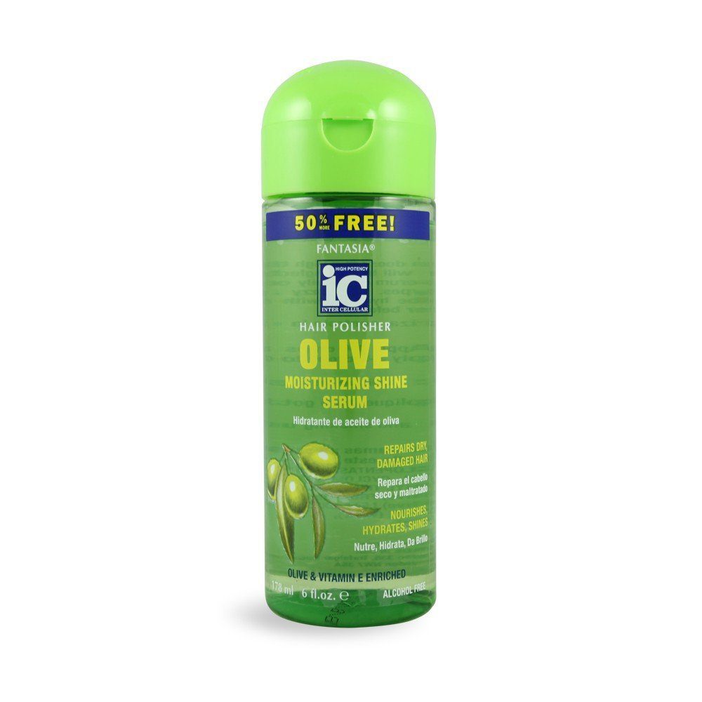 Fantasia IC Hair Polisher with Olive Oil Moisturizing Shine Serum, - Beauty Fine