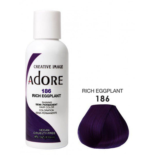 Adore Semi Permanent - 186 Rich Eggplant - Beauty Fine