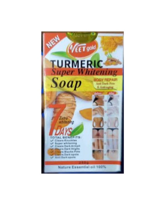 Veet Gold Turmeric Super Whitening Soap - Beauty Fine