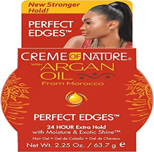 Cr?me of Nature Moroccan Argan Oil Perfect Edges Dark Brown 64g - Beauty Fine