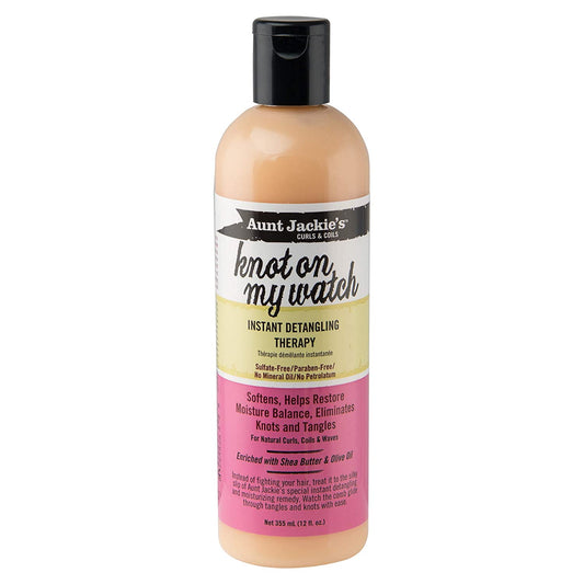 Aunt Jackie's Knot On My Watch Leave in Detangling Therapy 12 Fl Oz - Beauty Fine