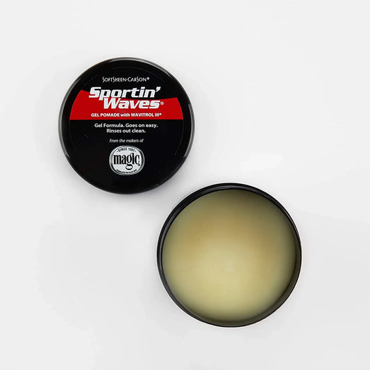 SoftSheen-Carson Sportin' Waves Gel Pomade with Wavitrol III, 3.5 Ounce Jars - Beauty Fine