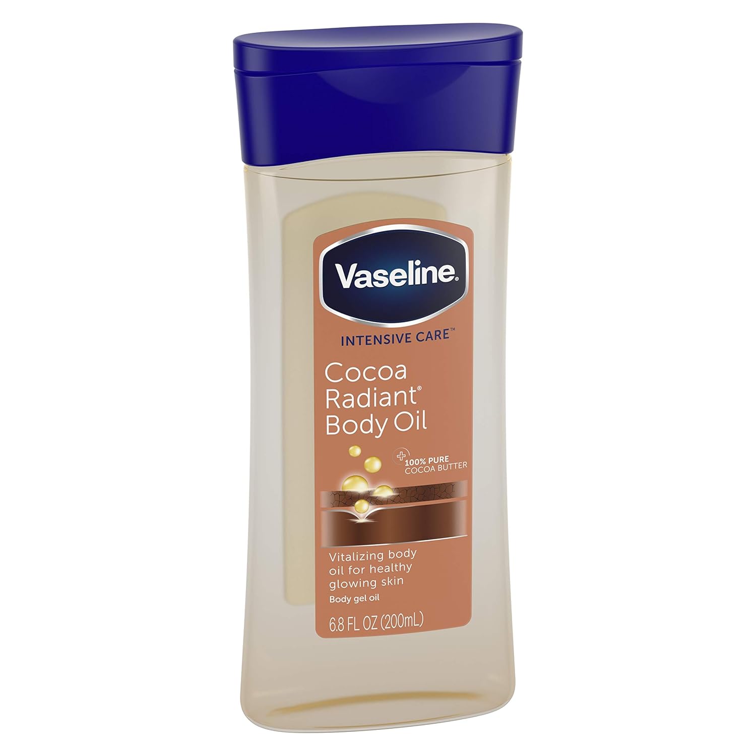 Vaseline Intensive Care Body Gel Oil, Cocoa Radiant, 6.8 oz - Beauty Fine