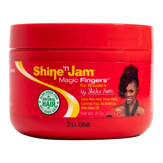 Shine N Jam Magic Fingers For Braiders Extra Firm Hold 8 Oz - Beauty Fine