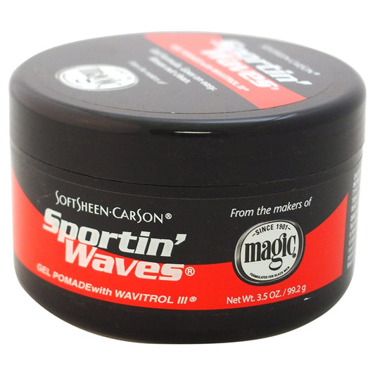 SoftSheen-Carson Sportin' Waves Gel Pomade with Wavitrol III, 3.5 oz - Beauty Fine