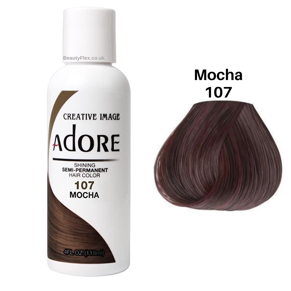 Adore Semi Permanent Hair Colour - 107 Mocha - Beauty Fine