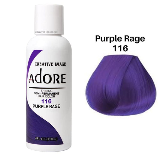 Adore Semi Permanent Hair Colour - 116 Purple Rage - Beauty Fine