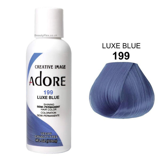 Adore Semi Permanent Hair Colour - 199 Luxe Blue - Beauty Fine