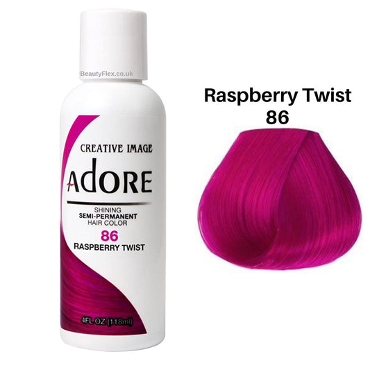 Adore Semi Permanent Hair Colour - 86 Raspberry Twist - Beauty Fine