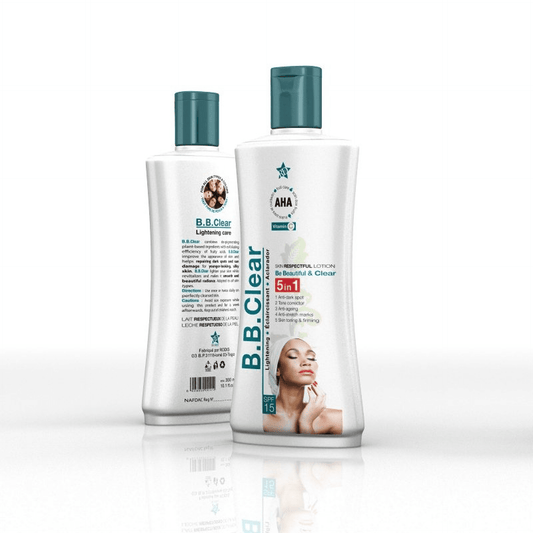 B.B Clear 5 In 1 Lightening Lotion With AHA 10.1oz / 300ml - Beauty Fine