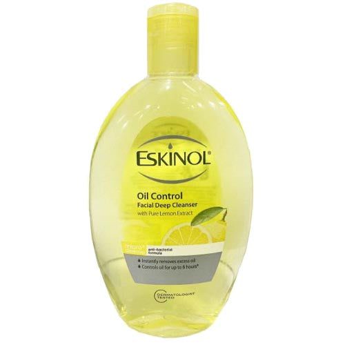 Eskinol - Oil Control - Facial Deep Cleanser with Pure Lemon Extract - Micro Cleanse - Anti-Bacterial Formula - Beauty Fine