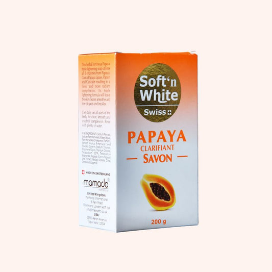 Swiss Soft'n White Papaya Clarifiant SAVON - Beauty Fine