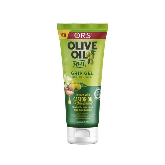 ORS OLIVE OIL GRIP GEL ULTRA HOLD INFUSED WITH CASTOR OIL 150ML - Beauty Fine