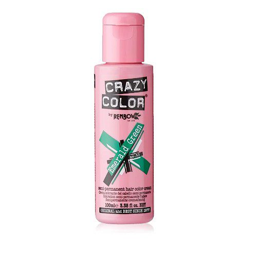 Crazy Color Semi Permanent Hair Colour, Emerald Green 53 - Beauty Fine
