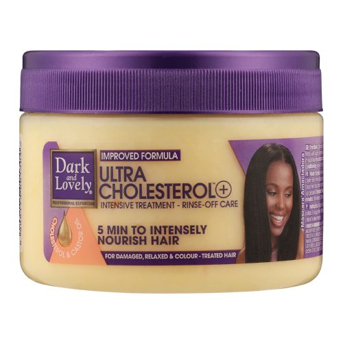 Dark and Lovely Ultra Cholestérol & Huile de Ricin Traitement Capillaire Intensif 250 ml - Beauty Fine