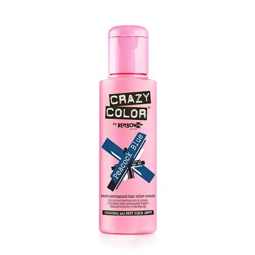 Crazy Color Coloration Semi Permanente, Peacock Blue 45, 10g - Beauty Fine