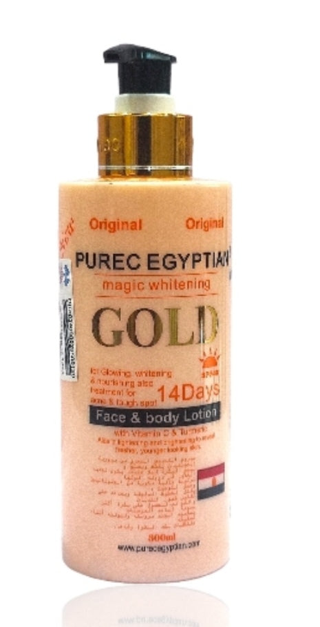 Pure Egypti Magi Gold Whitening Face & Body Lotion 300ml - Beauty Fine