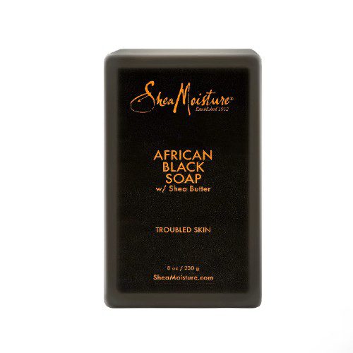 Shea moisture Organic African Black Soap Bar with Shea Butter, 8oz - Beauty Fine