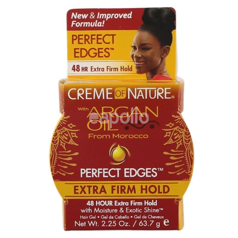 Creme Of Nature Argan Oil Perfect Edges -Extra Firm Hold 63.7g - Beauty Fine